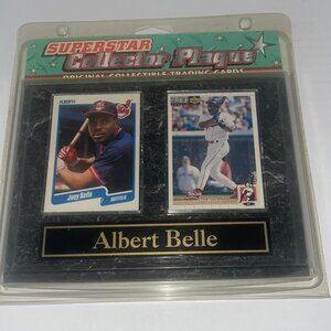 ALBERT JOEY BELLE~ SUPER STAR~ BASEBALL PLAQUE COLLECTOR'S ~New in Pack